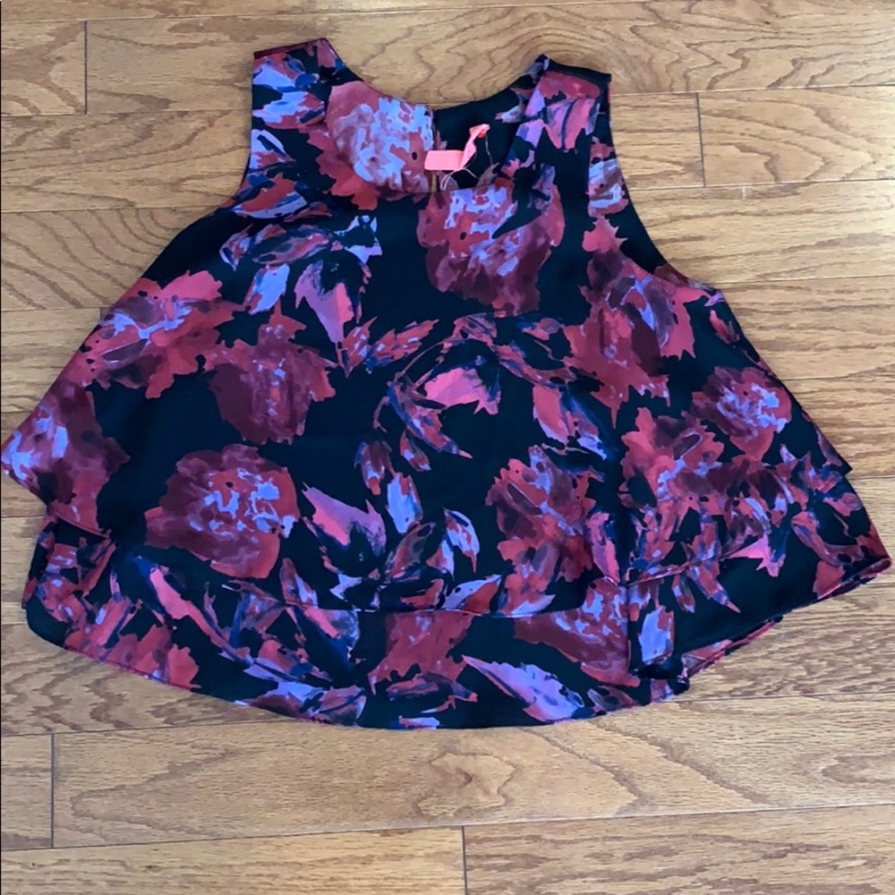Eight Sixty Printed Cropped Tank XS